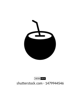 Coconut drink icon, design inspiration vector template for interface and any purpose