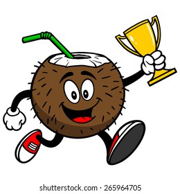 Coconut Drink Running with Trophy