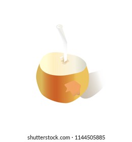 Coconut drink and srow