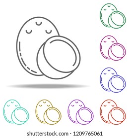 coconut dusk icon. Elements of Vegetables in multi color style icons. Simple icon for websites, web design, mobile app, info graphics