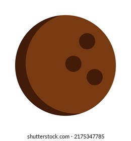 Coconut Exotic Nut. Vector illustration
