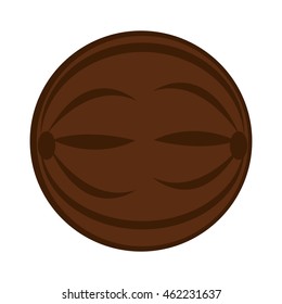 coconut fresh fruit icon vector illustration design
