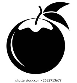 coconut, fruit, silhouette, black, tropical, summer, nut, palm, nature