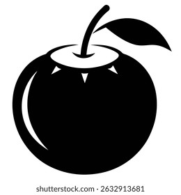 coconut, fruit, silhouette, black, tropical, summer, nut, palm, nature