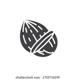 Coconut fruit vector icon. filled flat sign for mobile concept and web design. Coconut whole and slice glyph icon. Symbol, logo illustration. Vector graphics