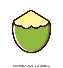Frutos de coco y vibos de playa ilustración de diseño vectorial 