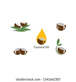 Coconut fruits vector ilustration design