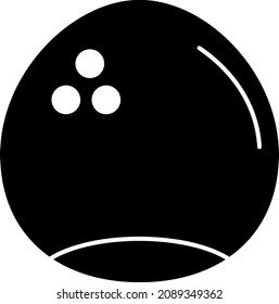 Coconut Glyph Icon Fruit Vector