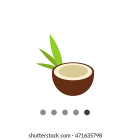 Coconut half icon