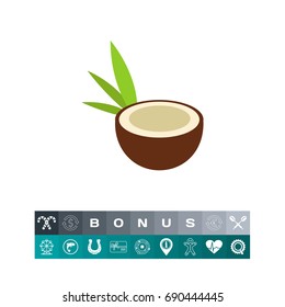 Coconut half icon