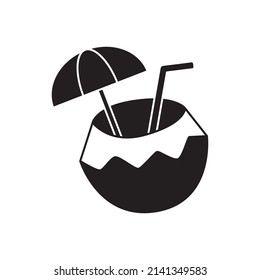 coconut ice icon in black flat glyph, filled style isolated on white background