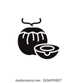 coconut icon collection .design style with background