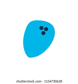 Coconut icon colored symbol. Premium quality isolated palm fruit element in trendy style.