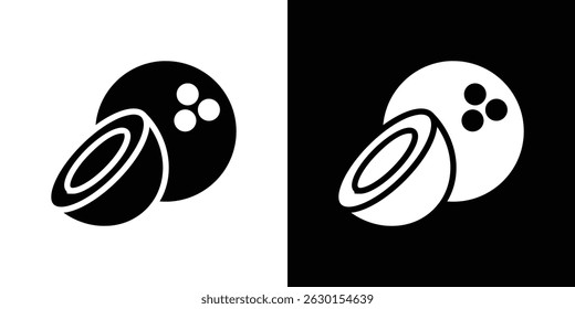 Coconut icon concept, vector illustration
