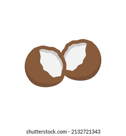 Coconut icon design template vector isolated illustration