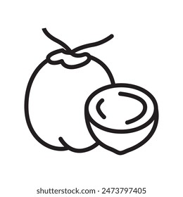 coconut icon design vector template