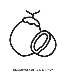 coconut icon design vector template