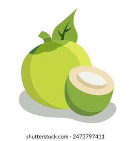 coconut icon design vector template