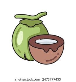 coconut icon design vector template