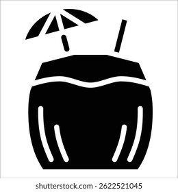 Coconut Icon Element For Design