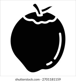 Elemento del icono del coco para el diseño