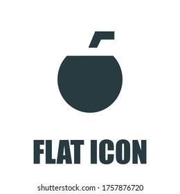 Coconut Icon. Flat illustration isolated vector sign symbol