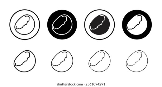 Coconut icon Flat line symbol