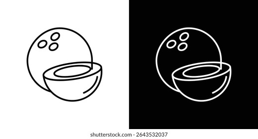 Coconut icon. Graphic Design vector icon. Ui Ux Icons