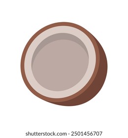 Coconut icon illustrated on background