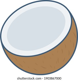 coconut icon illustration isolated vector sign symbol