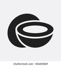 Coconut icon illustration isolated vector sign symbol