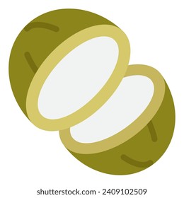 Coconut icon illustration for web, app, infographic, etc