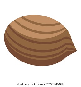 Coconut icon isometric vector. Cosmetic oil. Natural organic