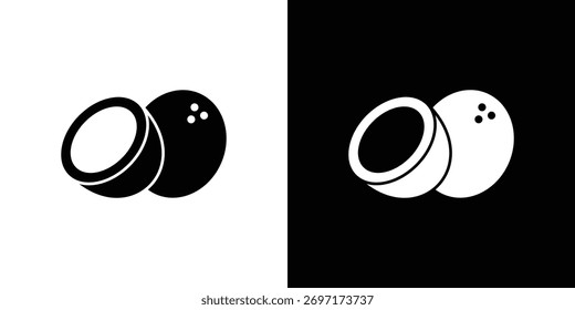 Kokosnuss-Symbol, Logo-Elemente von grafischen Designs
