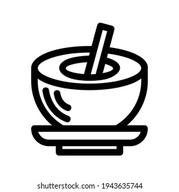 coconut icon or logo isolated sign symbol vector illustration - high quality black style vector icons
