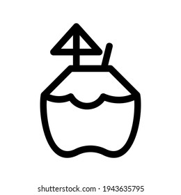 coconut icon or logo isolated sign symbol vector illustration - high quality black style vector icons
