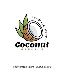 Icono de coco Logotipo de coco de primera calidad