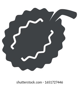 Coconut icon on white background	
