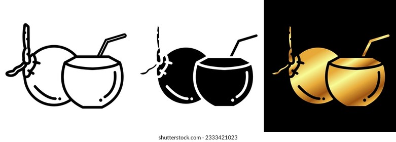The Coconut icon represents the tropical fruit known for its distinct shape, texture, and refreshing flavor.