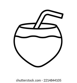 Coconut icon. sign for mobile concept and web design. vector illustration