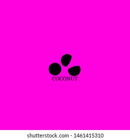 coconut icon sign signifier vector