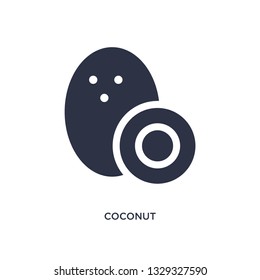 coconut icon. Simple element illustration from fruits concept. coconut editable symbol design on white background. Can be use for web and mobile.