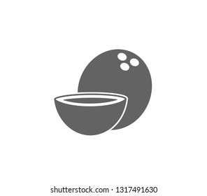 Coconut icon. Coconut simple vector design. 