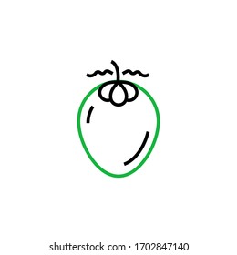 coconut icon two color line style vector illustration. isolated on white background