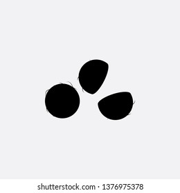coconut icon vector