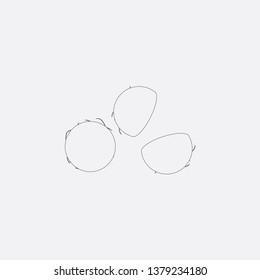 coconut icon vector