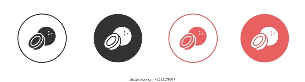 Coconut icon vector design template simple and clean style