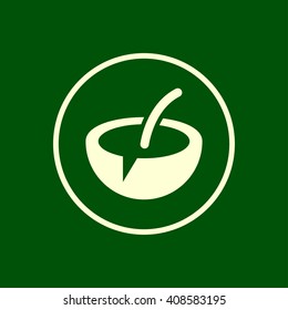 coconut icon. vector eps10 icon
