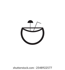 Coconut icon vector illustration design