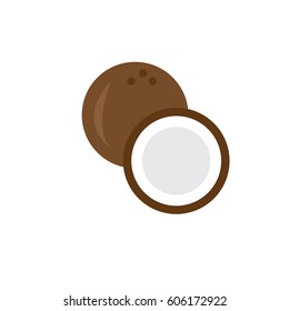 coconut icon - vector illustrator